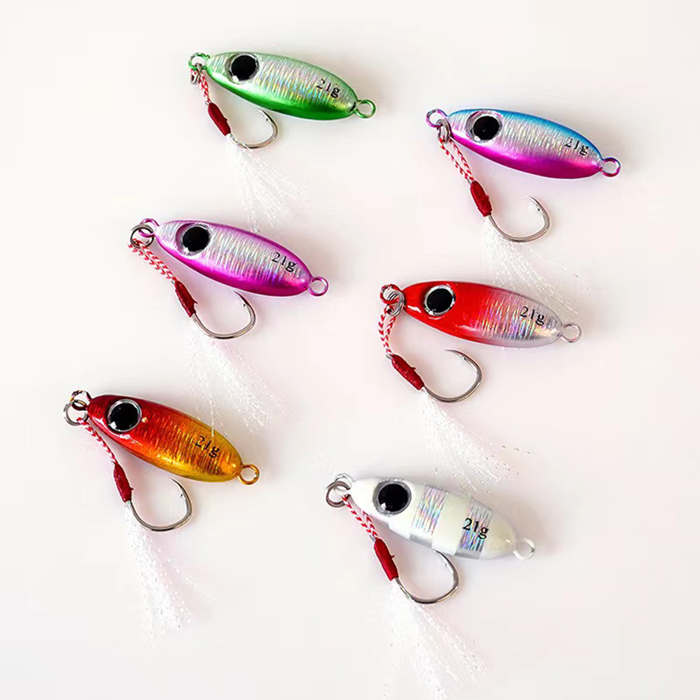 Jig Head Lure - 6 pièces Micro métal gabarits leurres