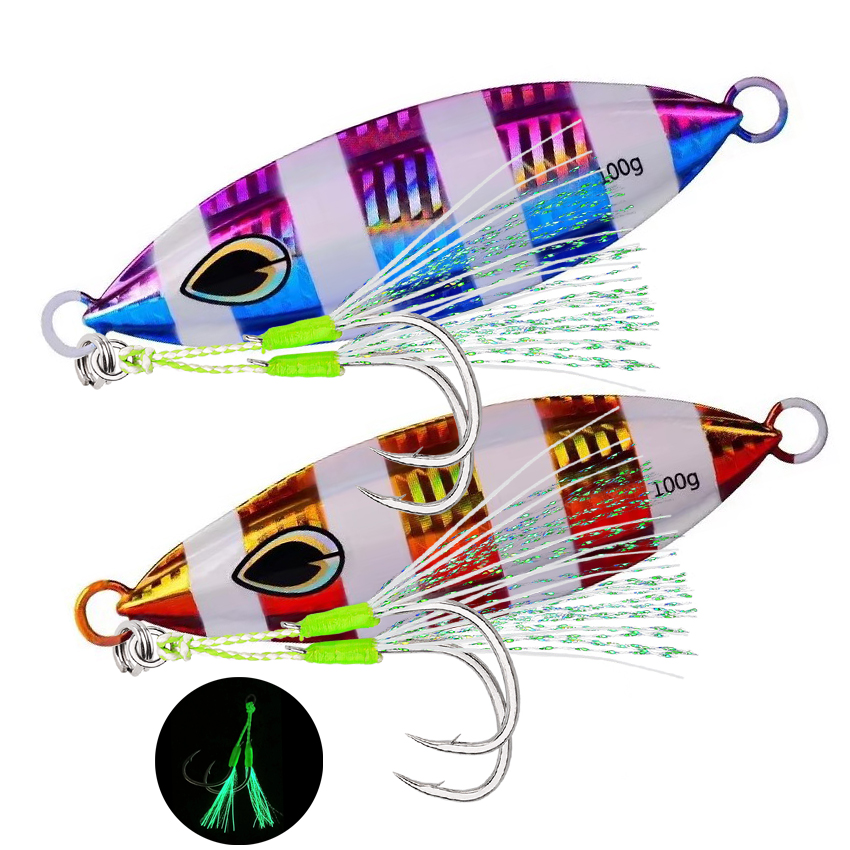 Jig Head Lure - 1 pièces haute qualité métal nuit