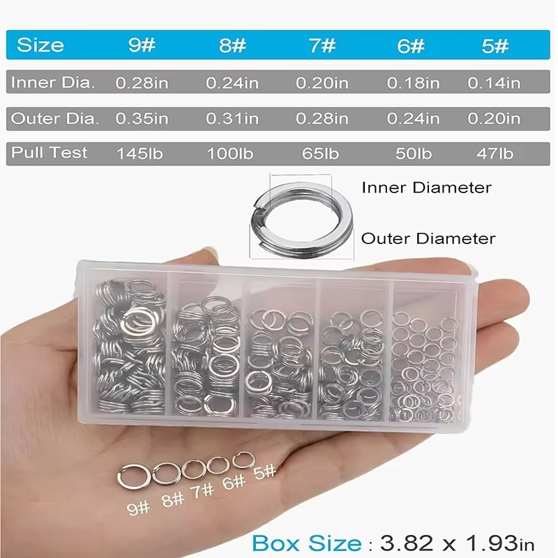 Anneaux fendus de pêche en aci - Fishing Equipment Box avis et prix
